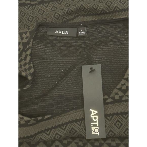 NWT Apt. 9 Green Jacquard Dress Women's size L - Picture 3 of 5